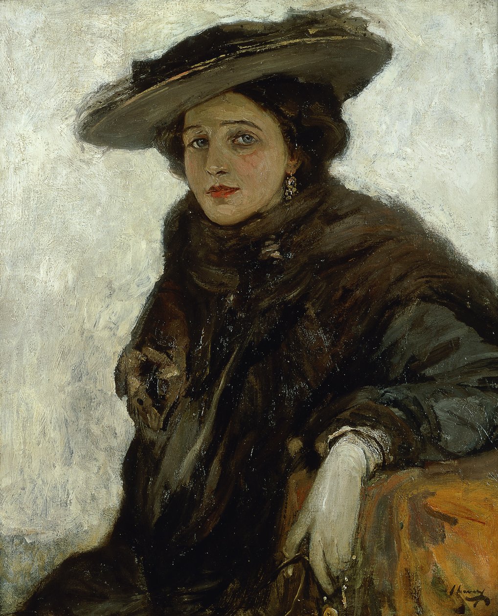El sombrero español o Sra. Gerard Chowne de John Lavery