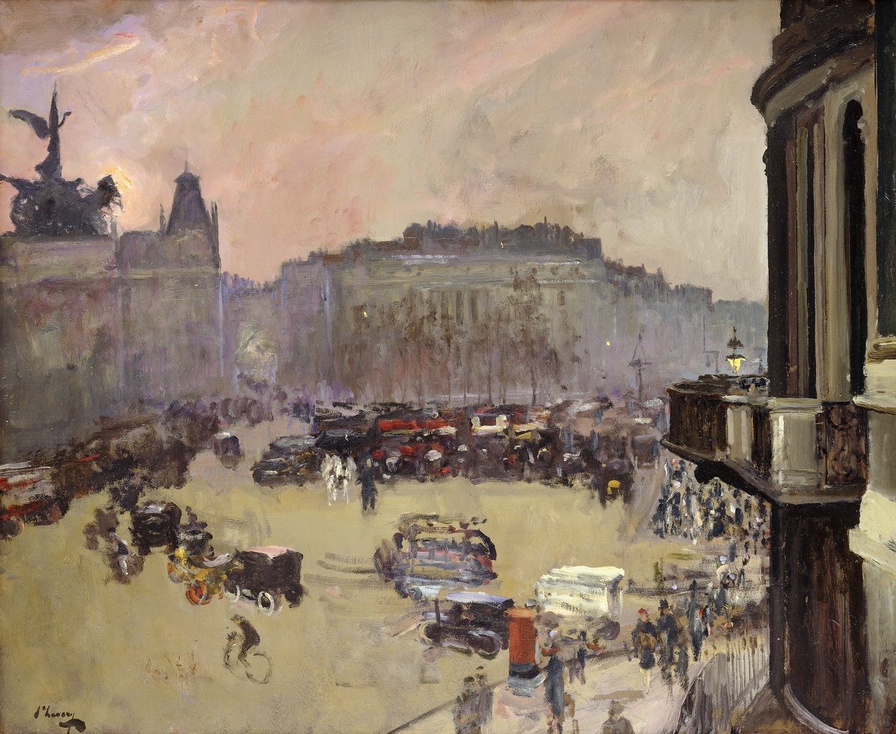 El sol de invierno, Hyde Park Corner de John Lavery