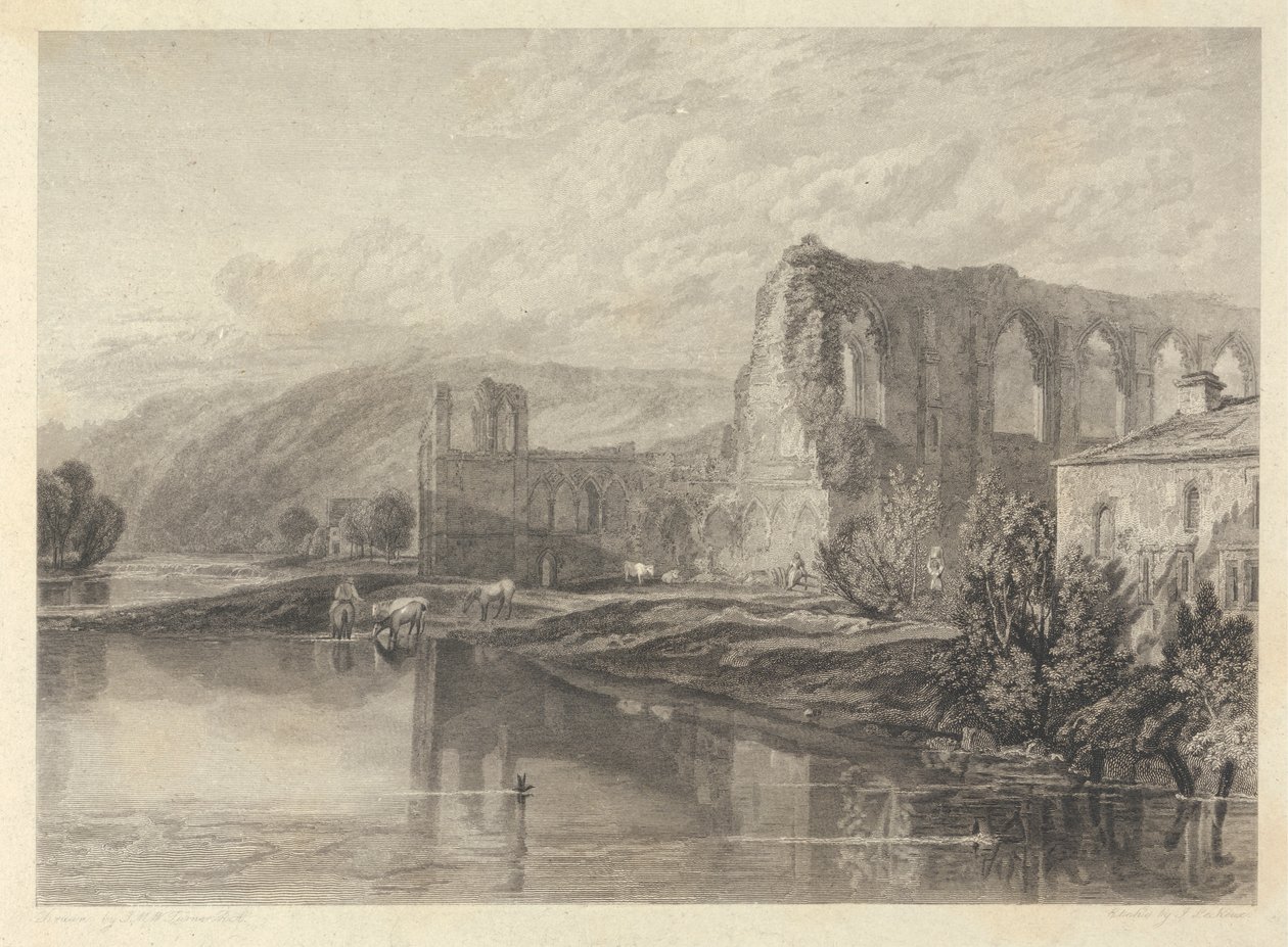 Abadía de Santa Ágata, Easby de John Le Keux