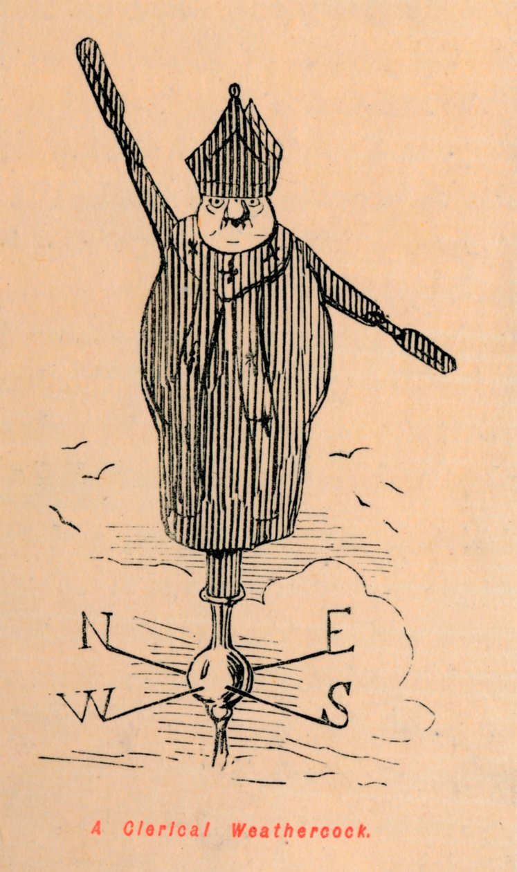 Un veleta clerical, c1860 de John Leech