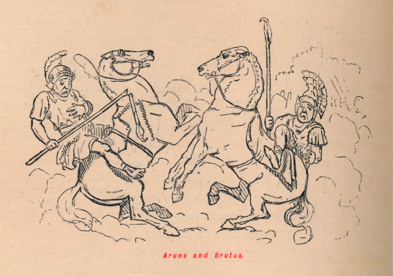 Aruns y Brutus de John Leech