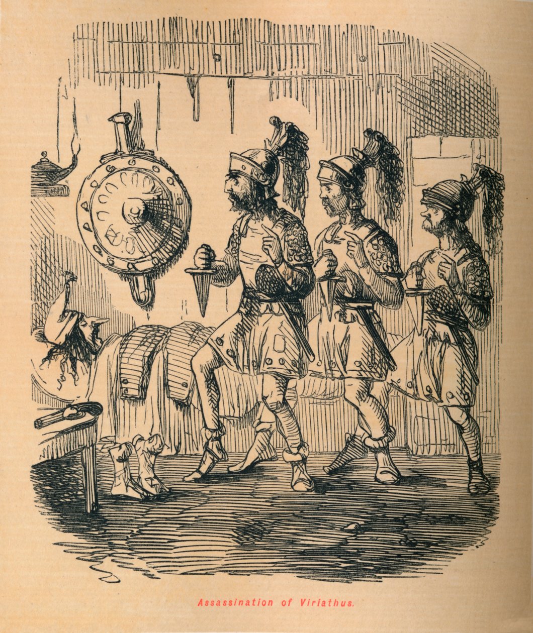 Asesinato de Viriato, 1852 de John Leech