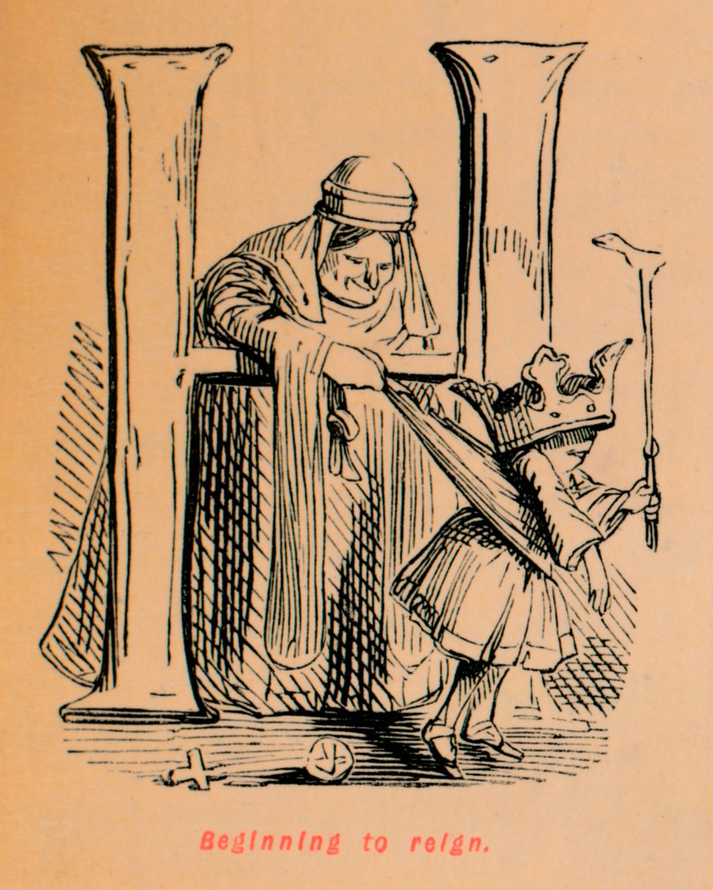 Comenzando a reinar, c1860 de John Leech