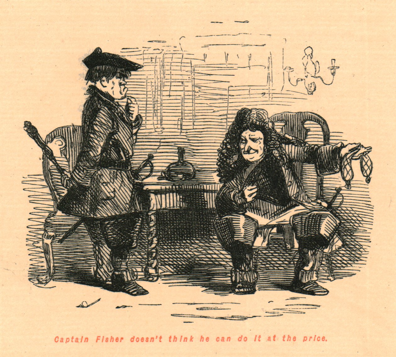 El Capitán Fisher no cree que pueda hacerlo al precio, 1897 de John Leech