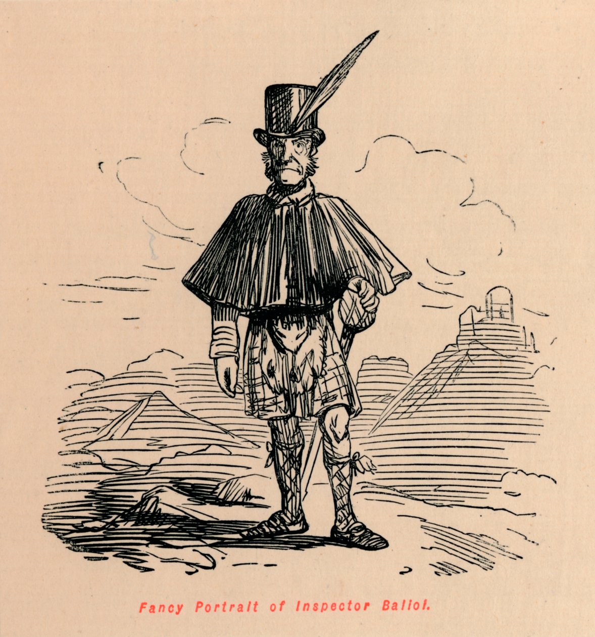 Retrato Imaginario del Inspector Balioi, c1860 de John Leech