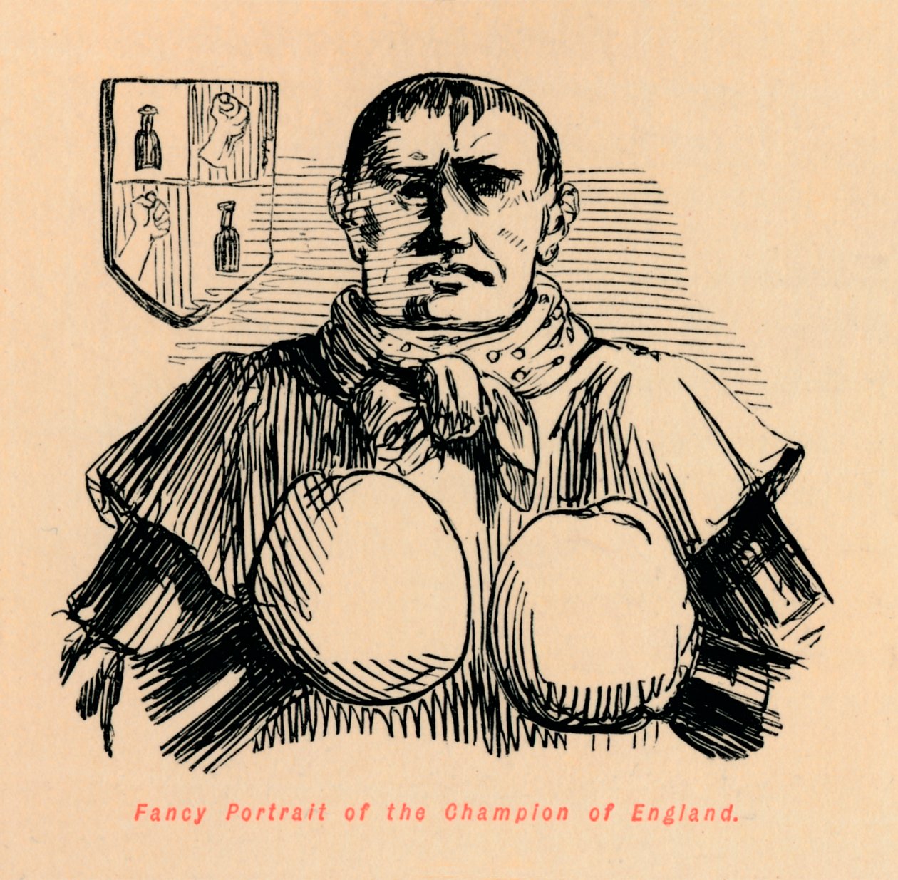 Retrato imaginario del Campeón de Inglaterra de John Leech