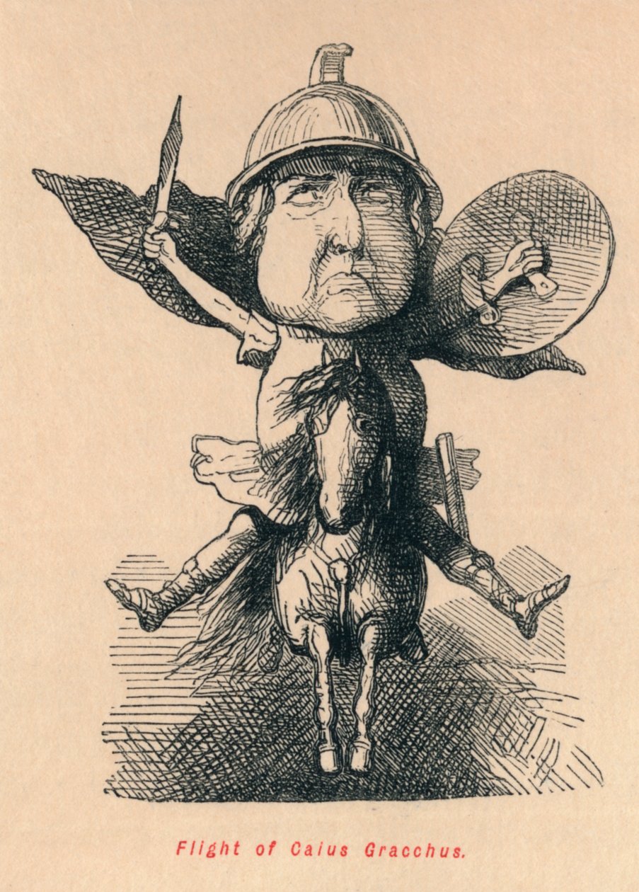Huida de Cayo Graco de John Leech