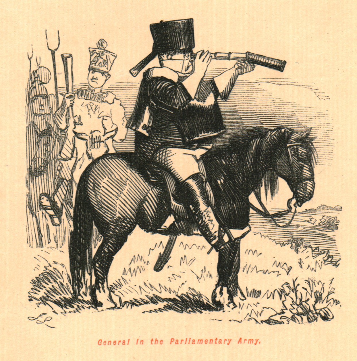 General en el Ejército Parlamentario, 1897 de John Leech