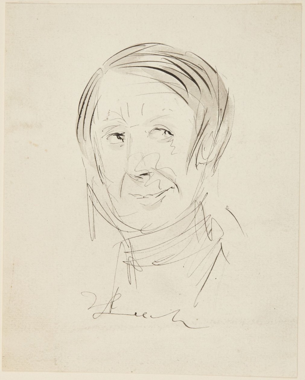 Cabeza de hombre de John Leech