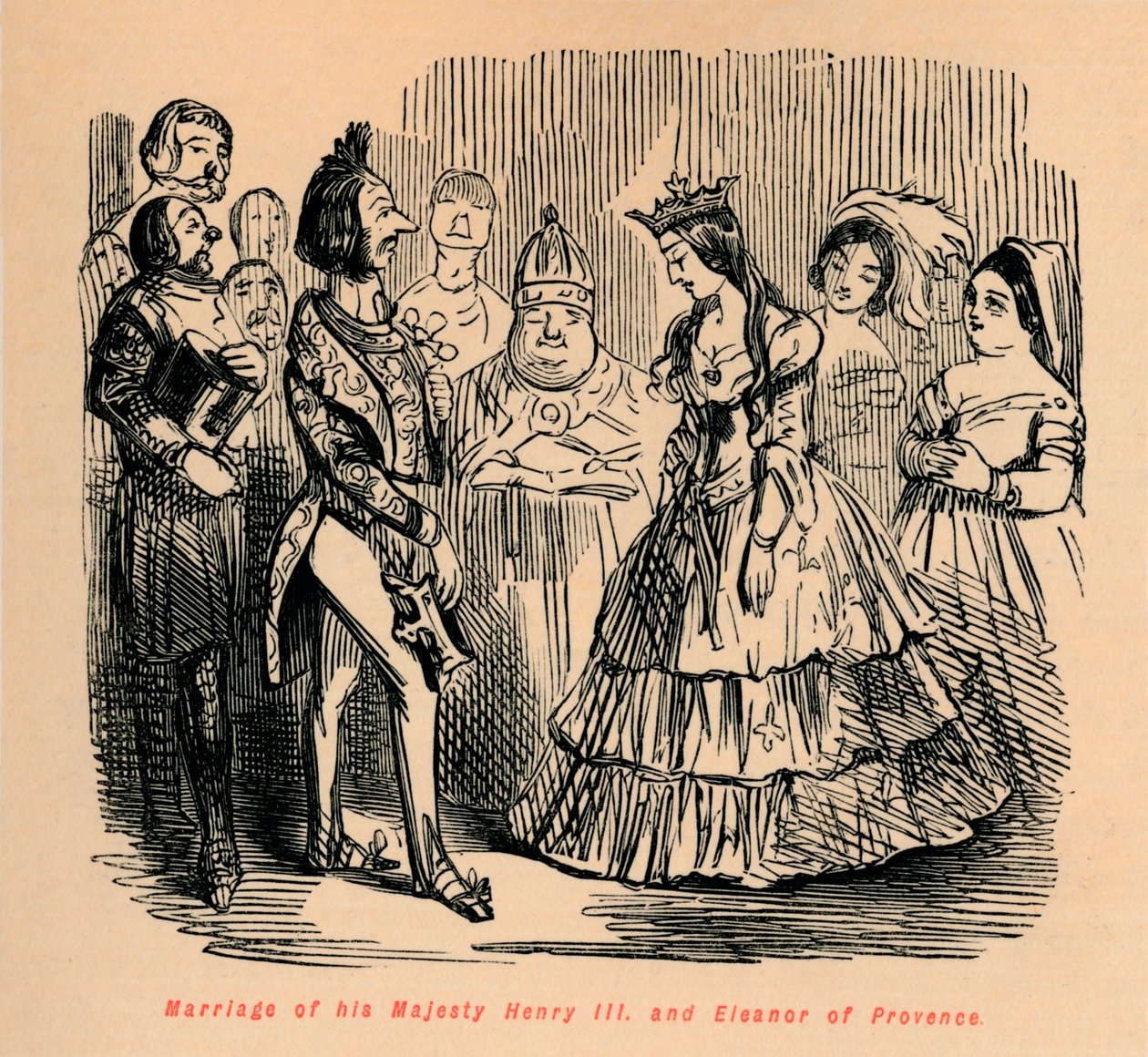 Matrimonio de su Majestad Enrique III y Leonor de Provenza de John Leech