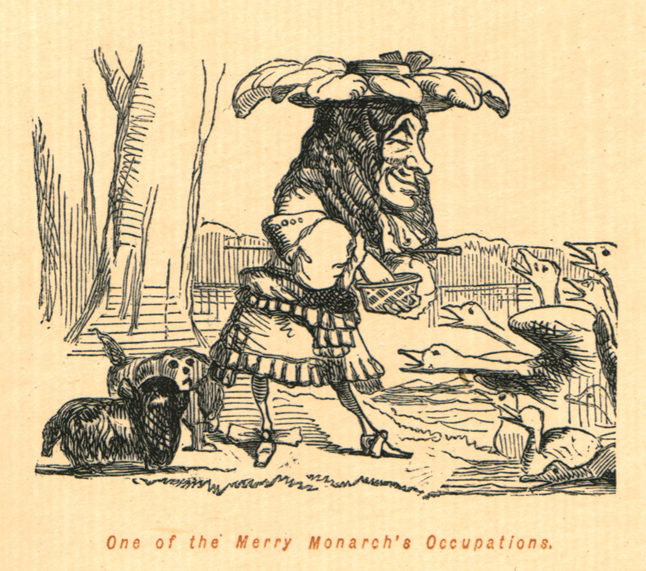 Una de las ocupaciones del Rey Alegre, 1897 de John Leech