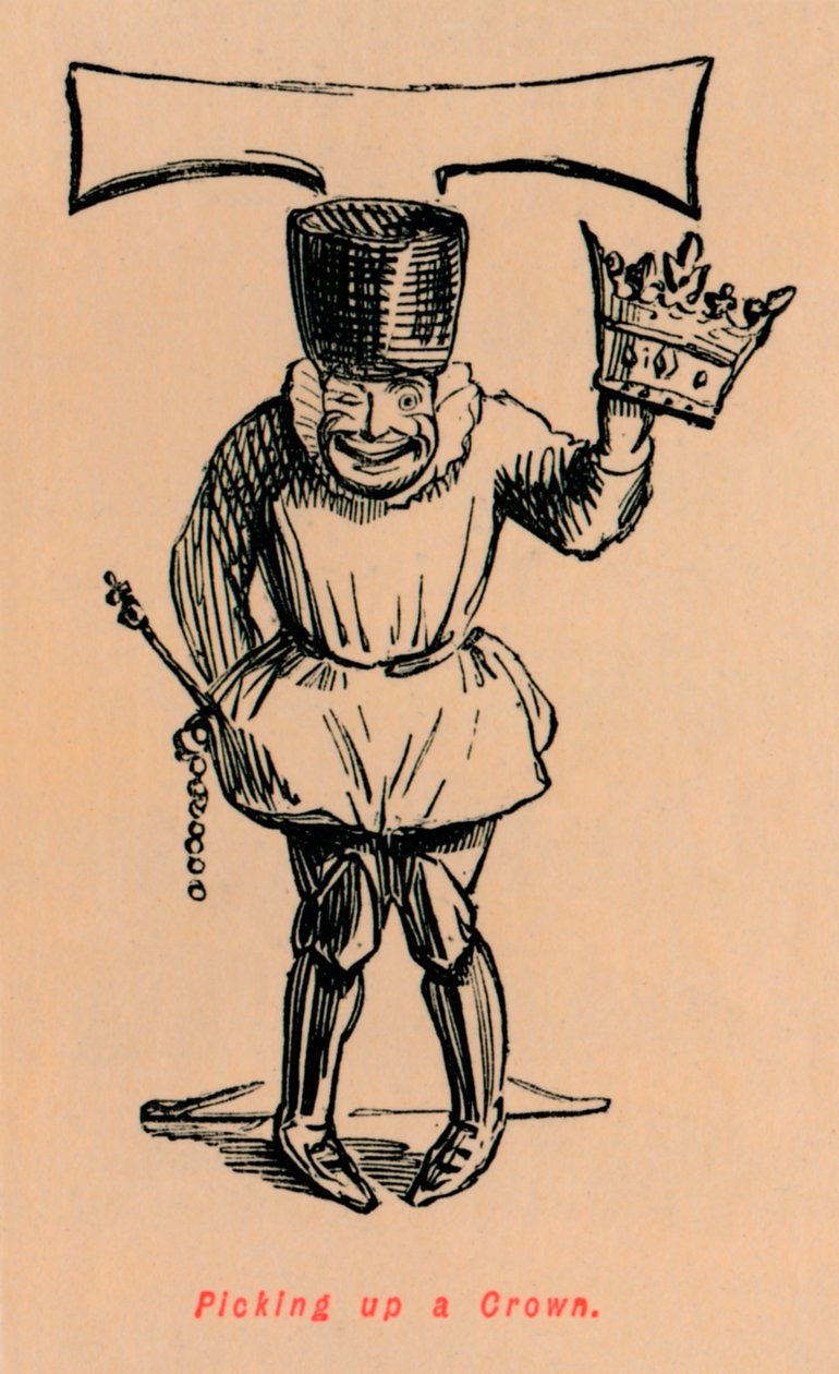 Recogiendo una corona de John Leech