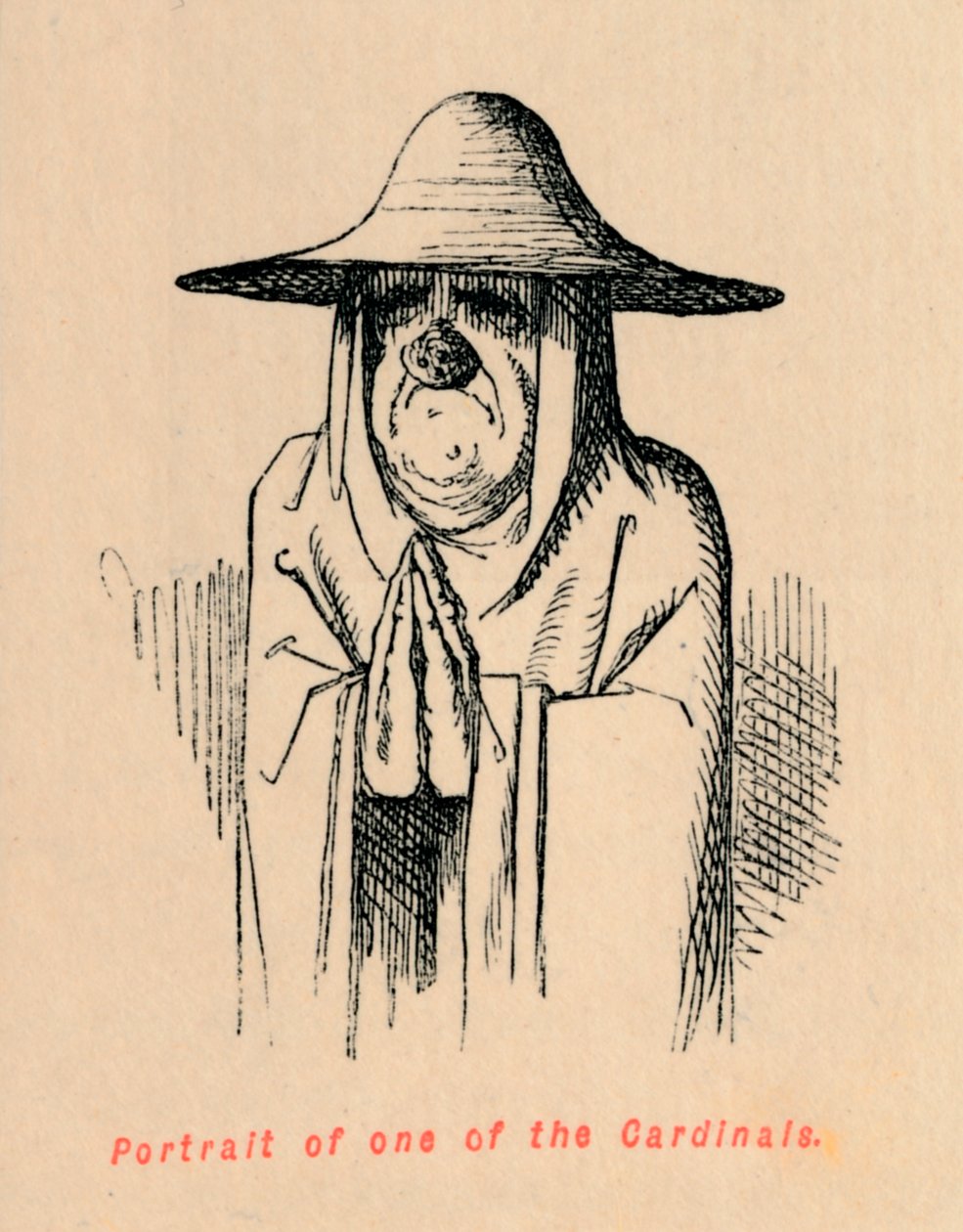 Retrato de uno de los cardenales, c. 1860 de John Leech