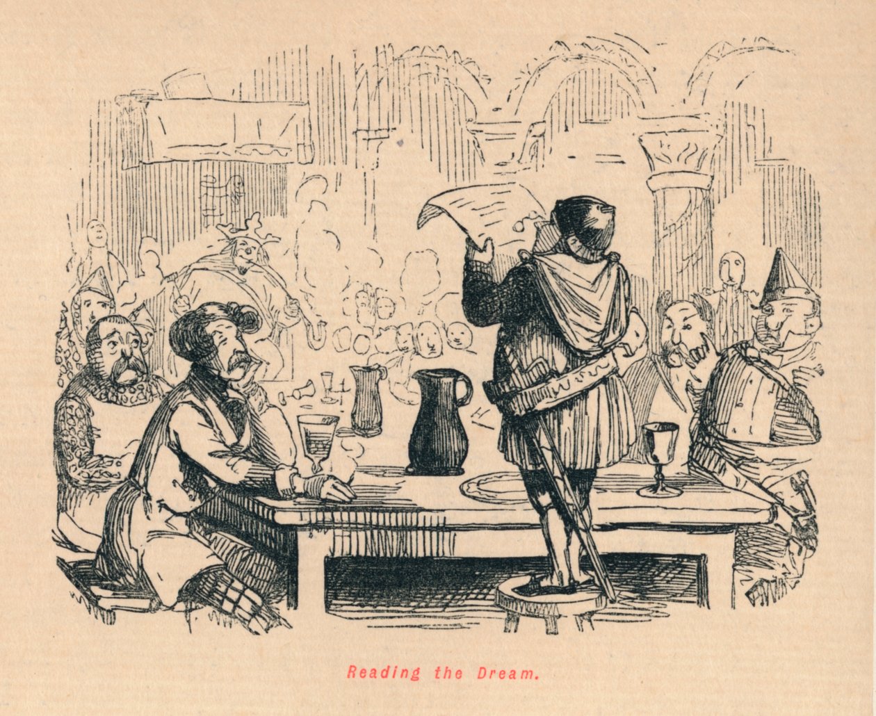 Leyendo el sueño, c1860 de John Leech