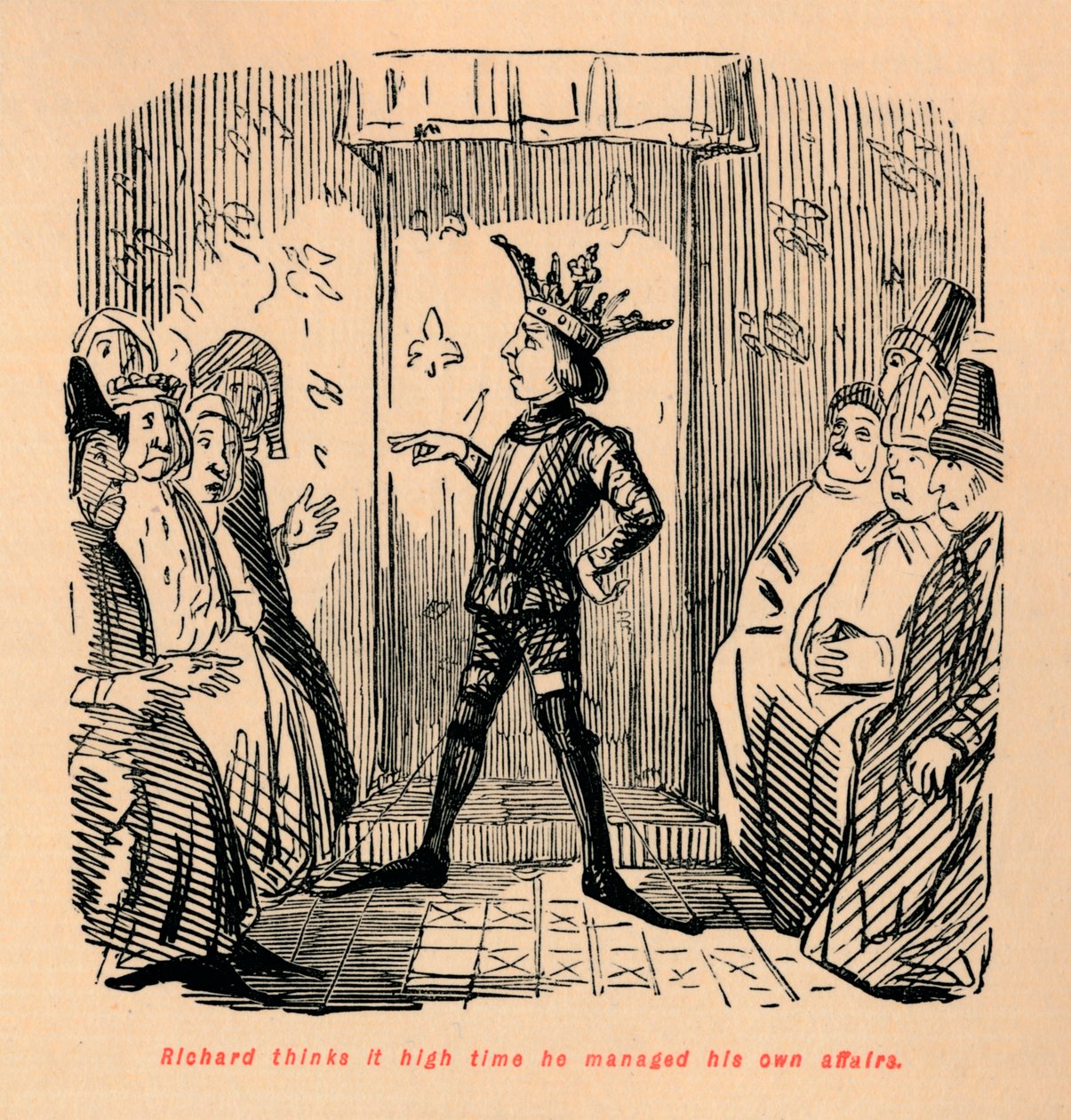 Richard piensa que ya es hora de manejar sus propios asuntos, c1860 de John Leech