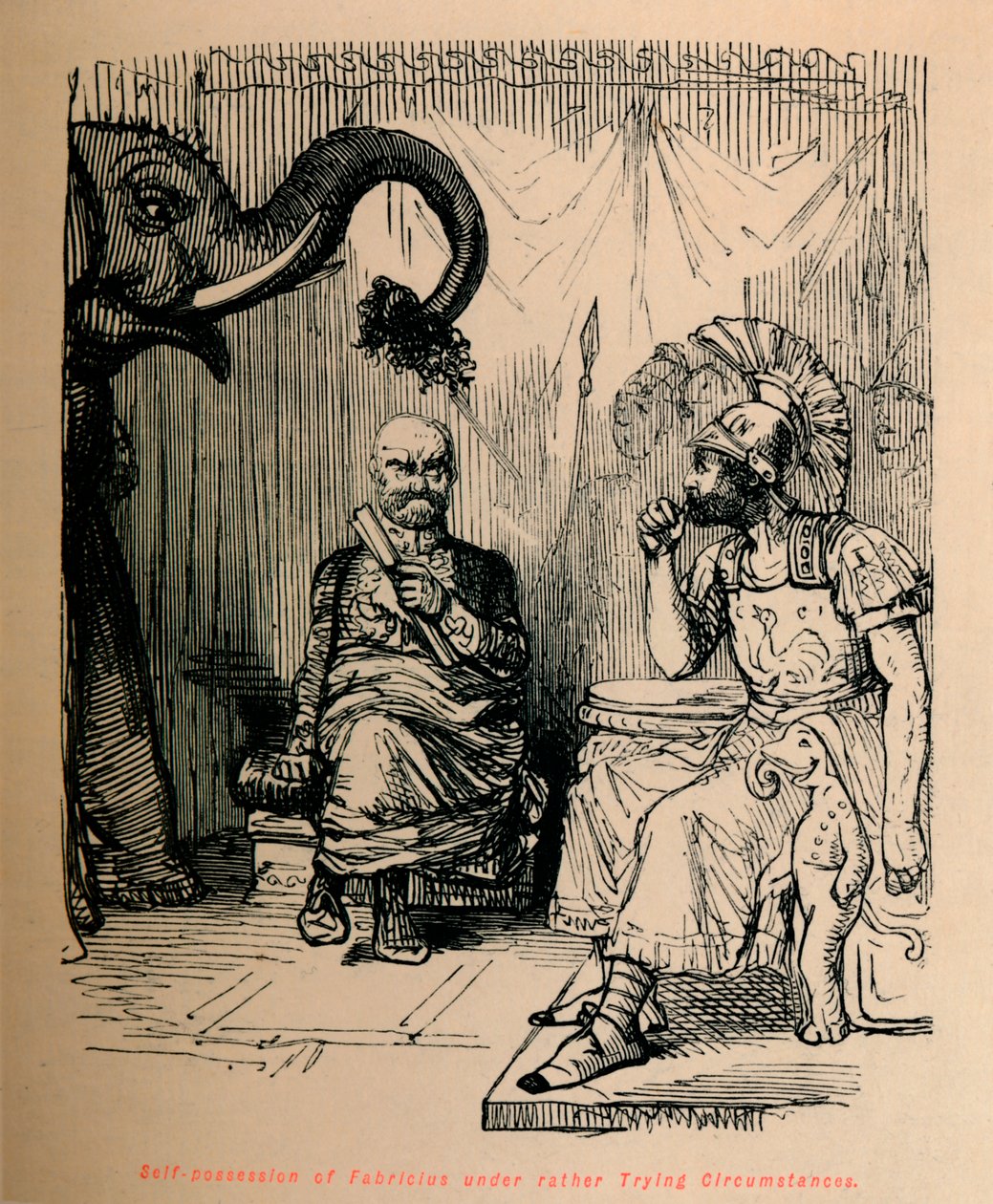 Autoposesión de Fabricius en circunstancias bastante difíciles, 1852 de John Leech