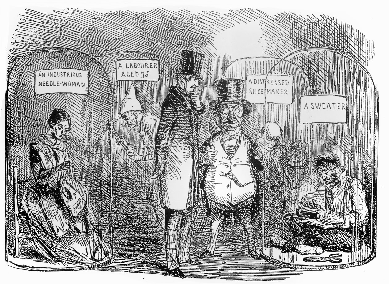 Especímenes de la exposición industrial del Sr. Punch de 1850 de John Leech