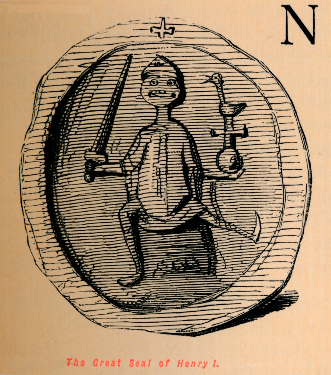 El Gran Sello de Enrique I, c1860 de John Leech
