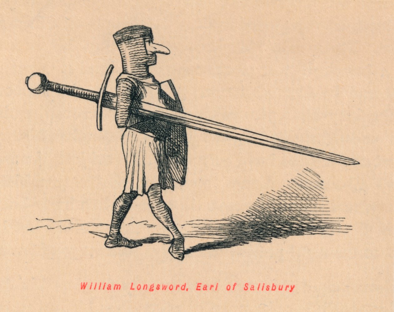 William Longsword, Conde de Salisbury, c1860 de John Leech