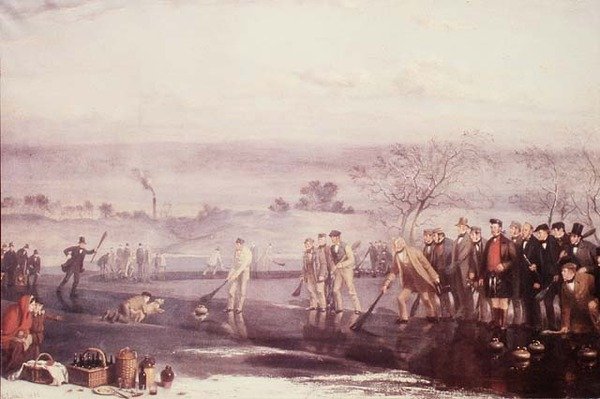 Curling en Rowyards Loch de John Levack