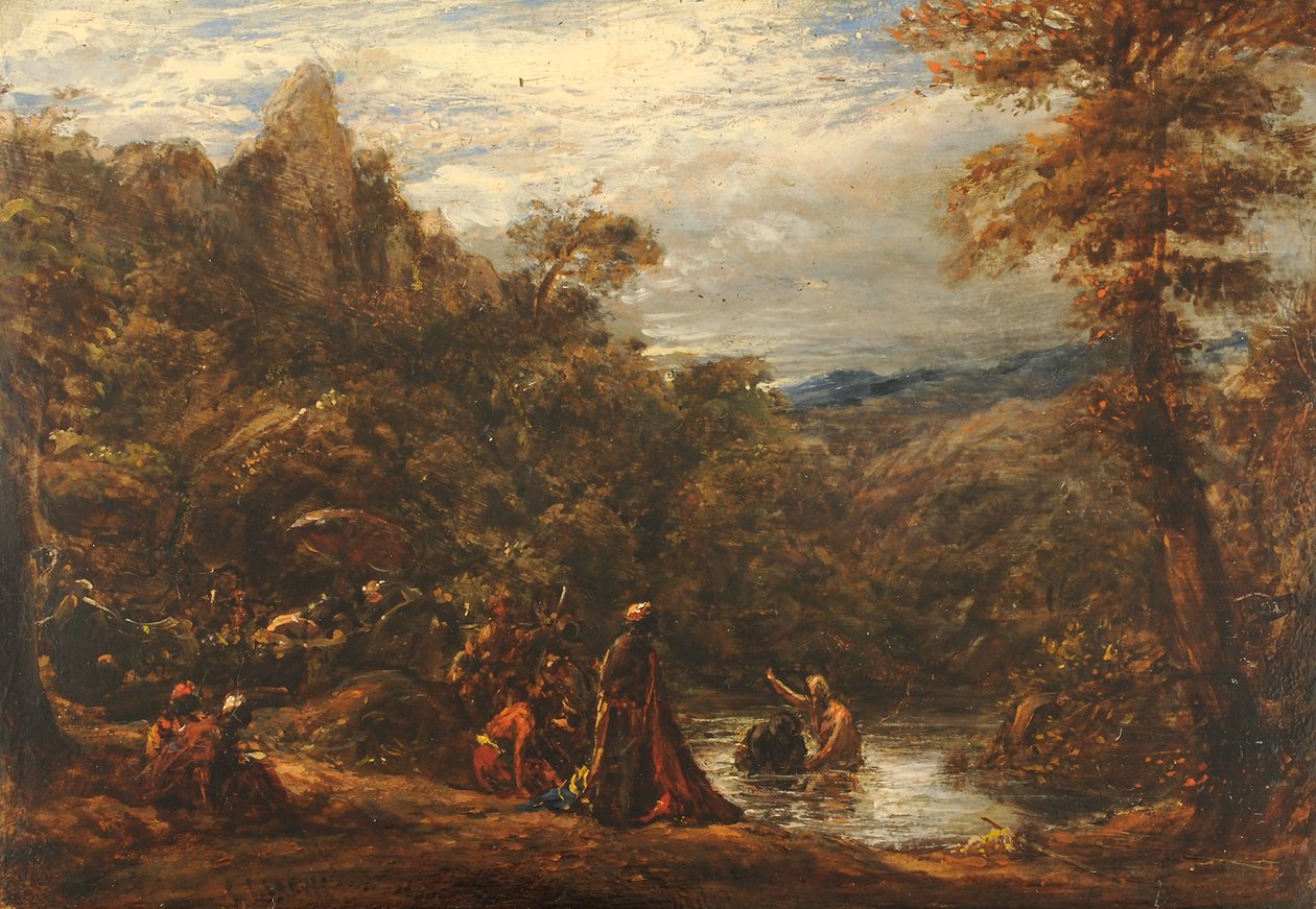 Bautismo del Eunuco, 1835-45 de John Linnell