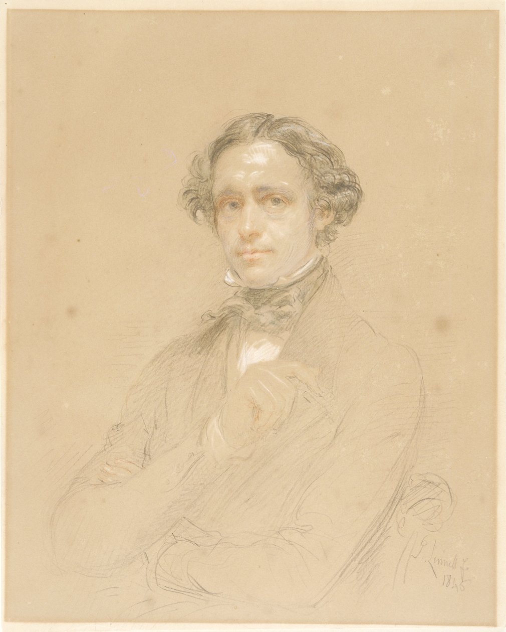 Retrato de un caballero de John Linnell