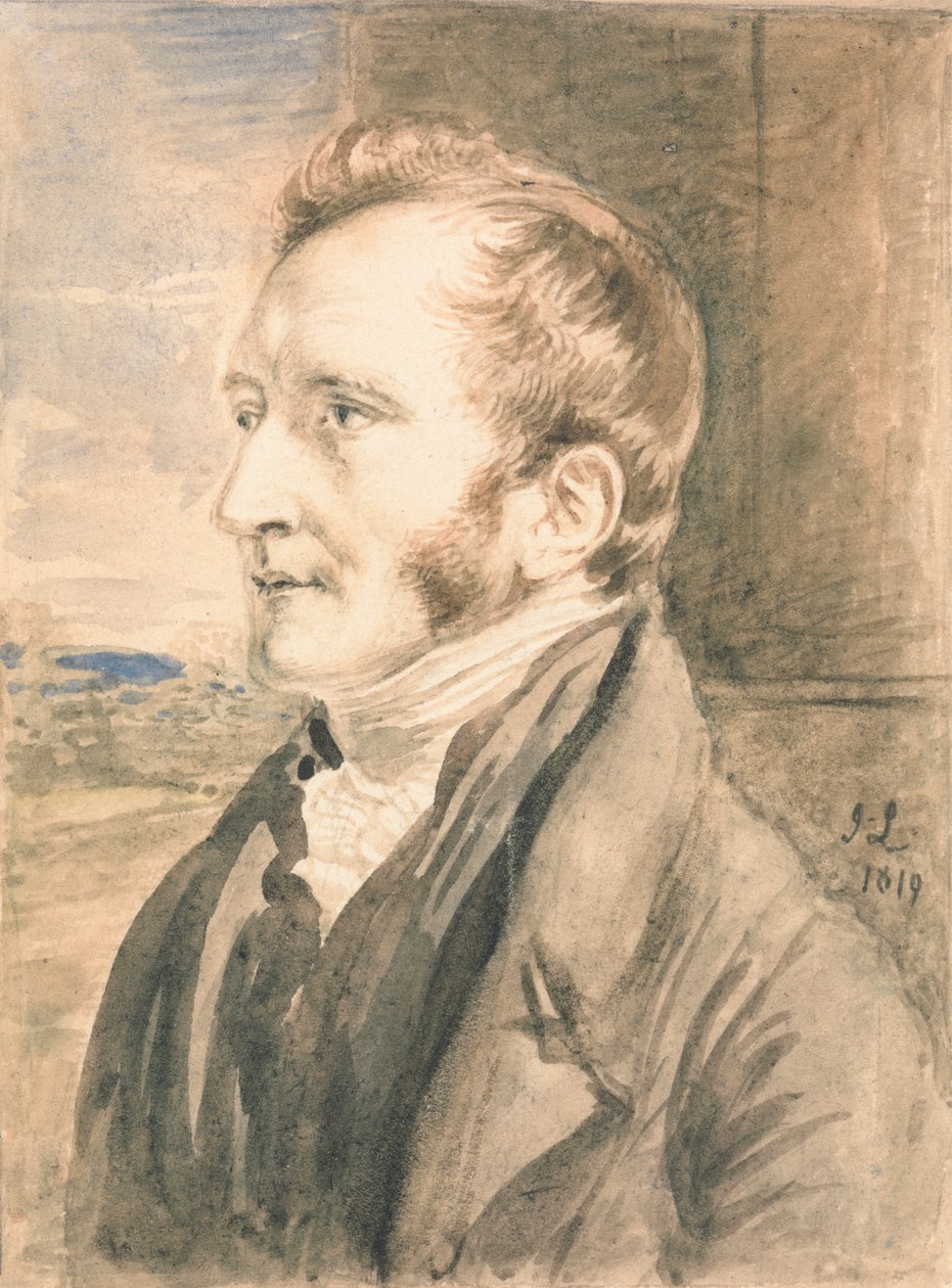 Retrato de un hombre de John Linnell