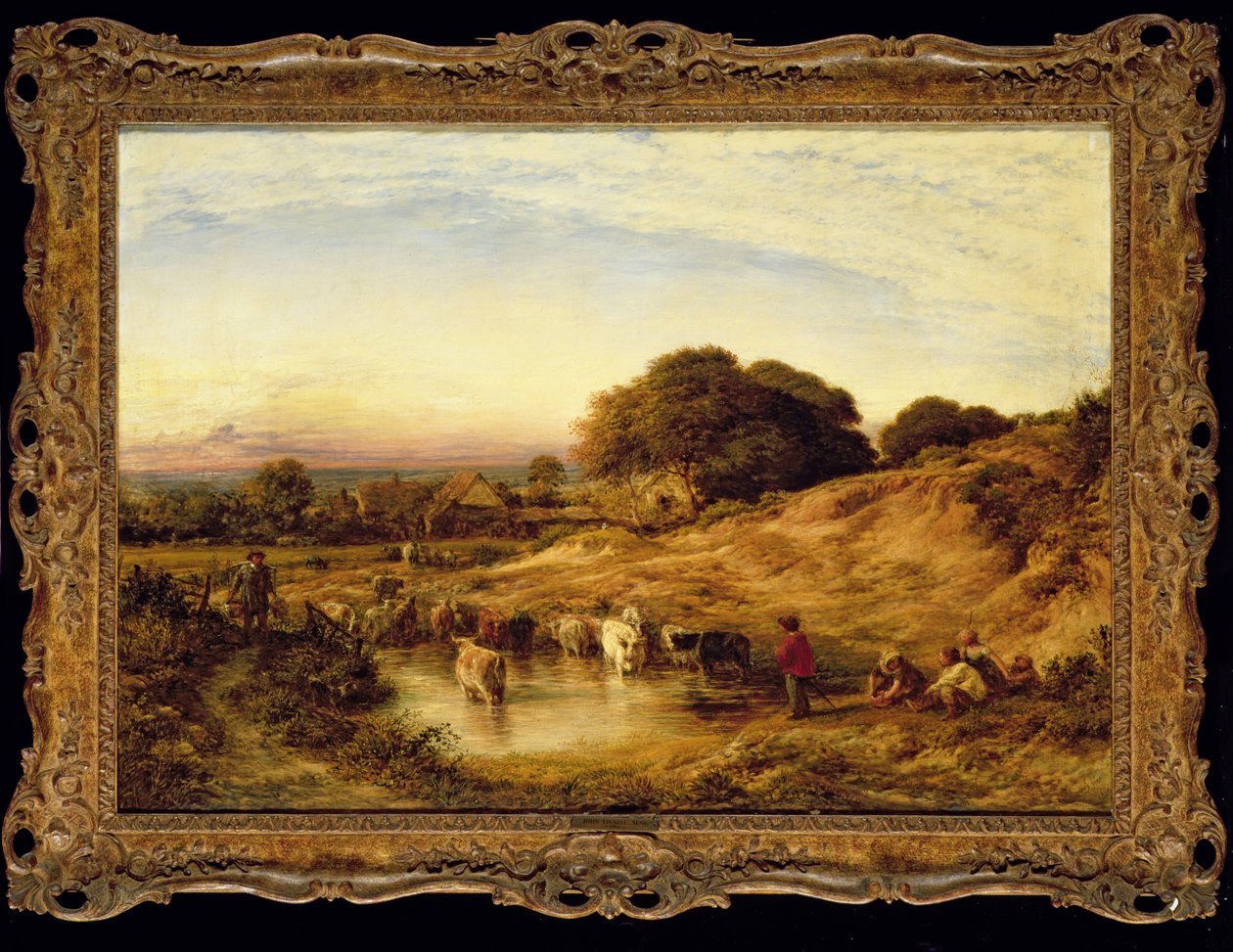 Atardecer, 1860 de John Linnell