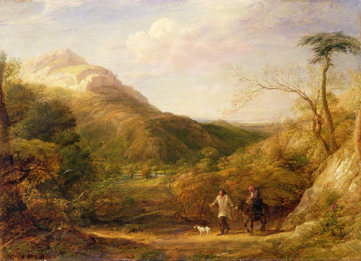 La huida a Egipto de John Linnell