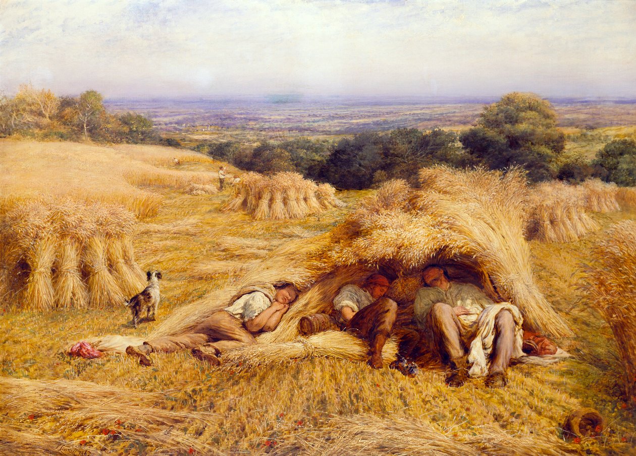 El descanso del mediodía, 1862 de John Linnell