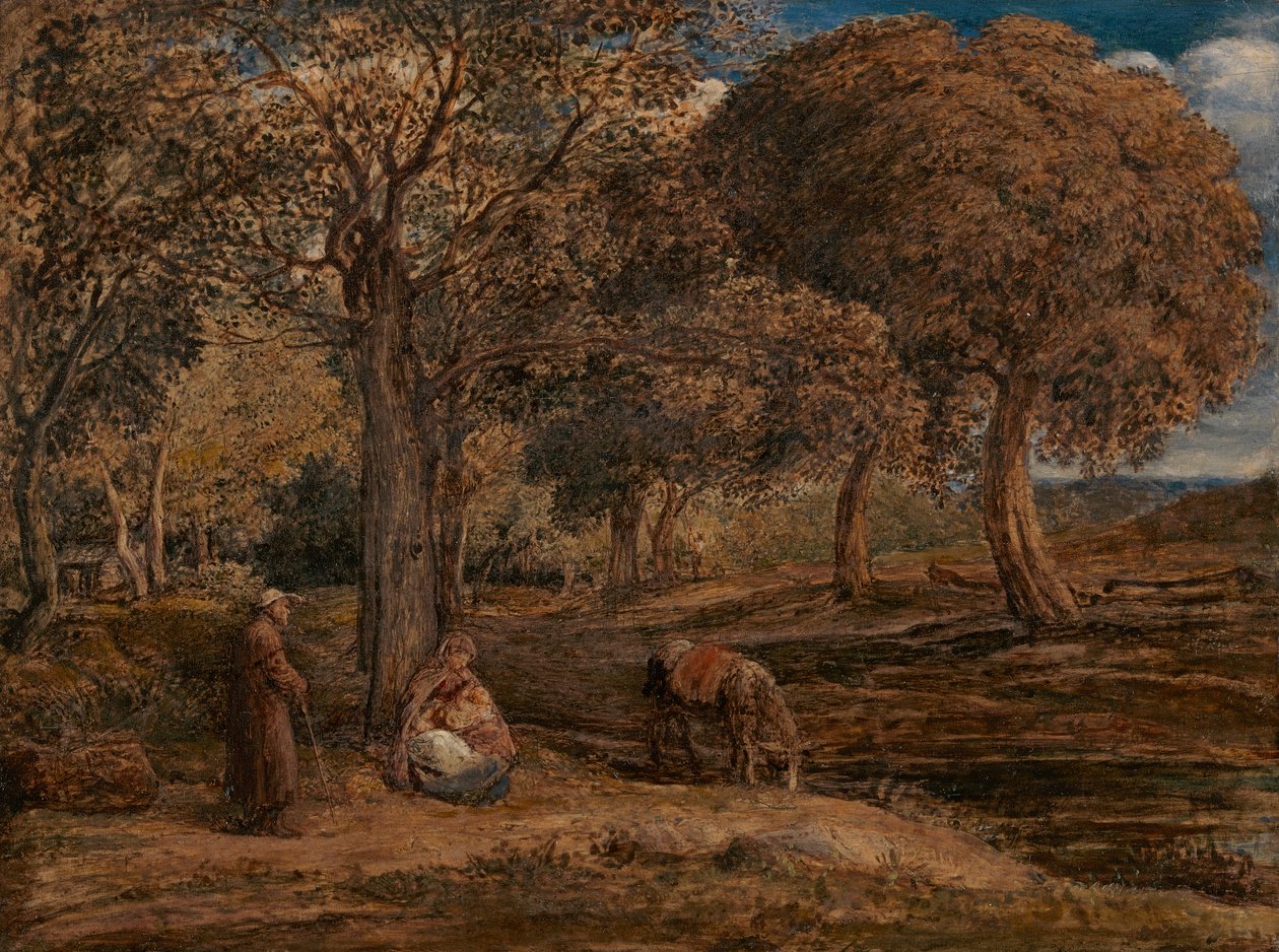 El resto de la huida a Egipto de John Linnell