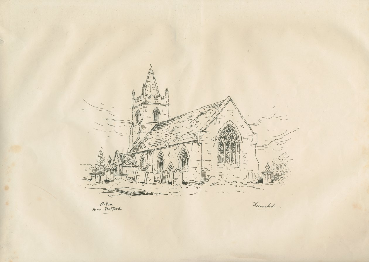 Iglesia de Acton Trussell de John Louis Petit