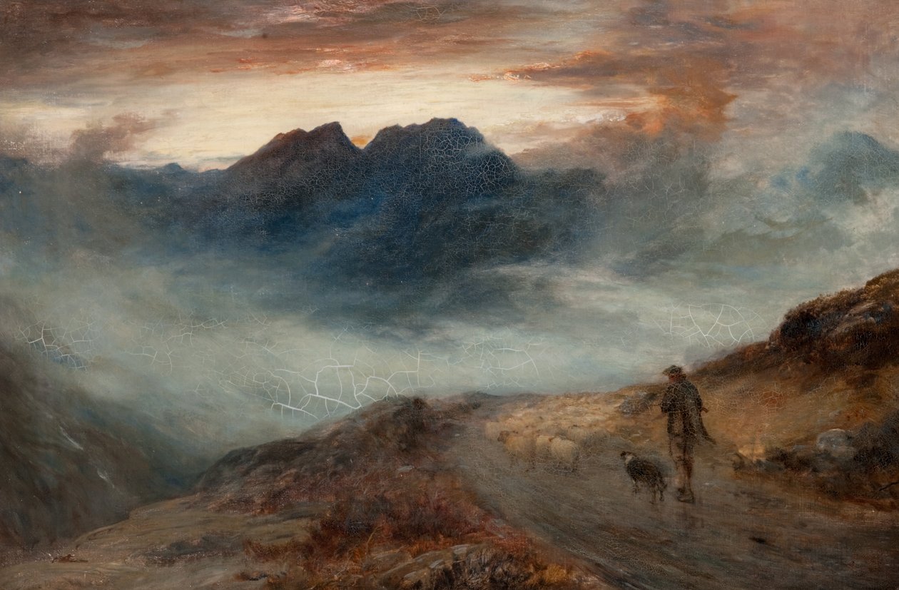Niebla en las montañas de John MacWhirter