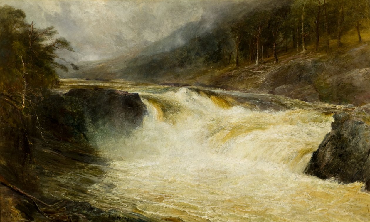 Las Cataratas de Tummel, c.1875 de John MacWhirter