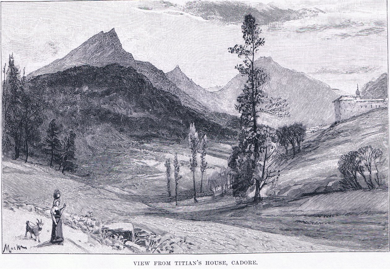 Vista desde la casa de Tiziano, de The Magazine of Art 1893, Cassell and Company de John MacWhirter