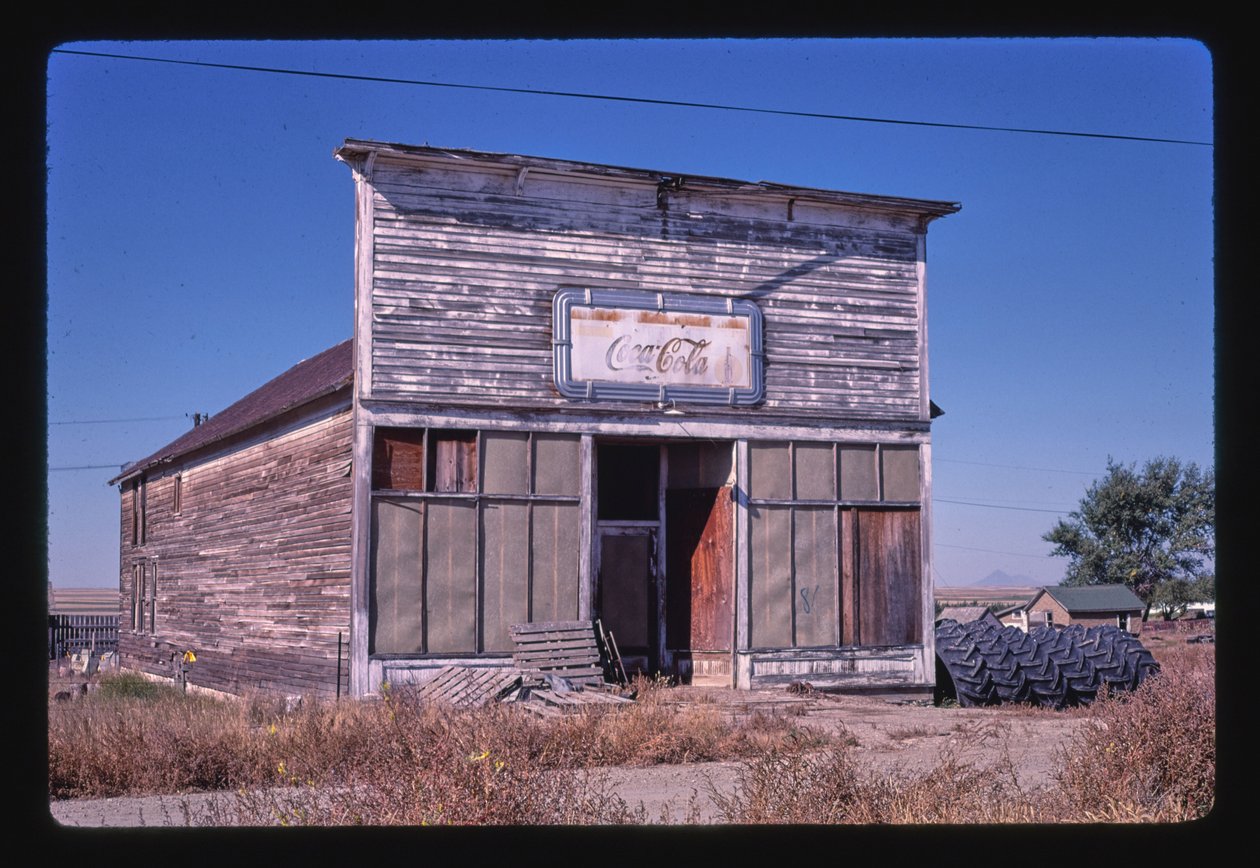 Café abandonado, Joplin, Montana, EE.UU. de John Margolies