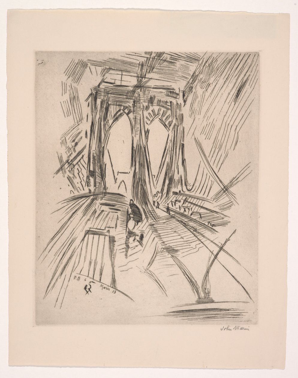Puente de Brooklyn, nº 6 de John Marin