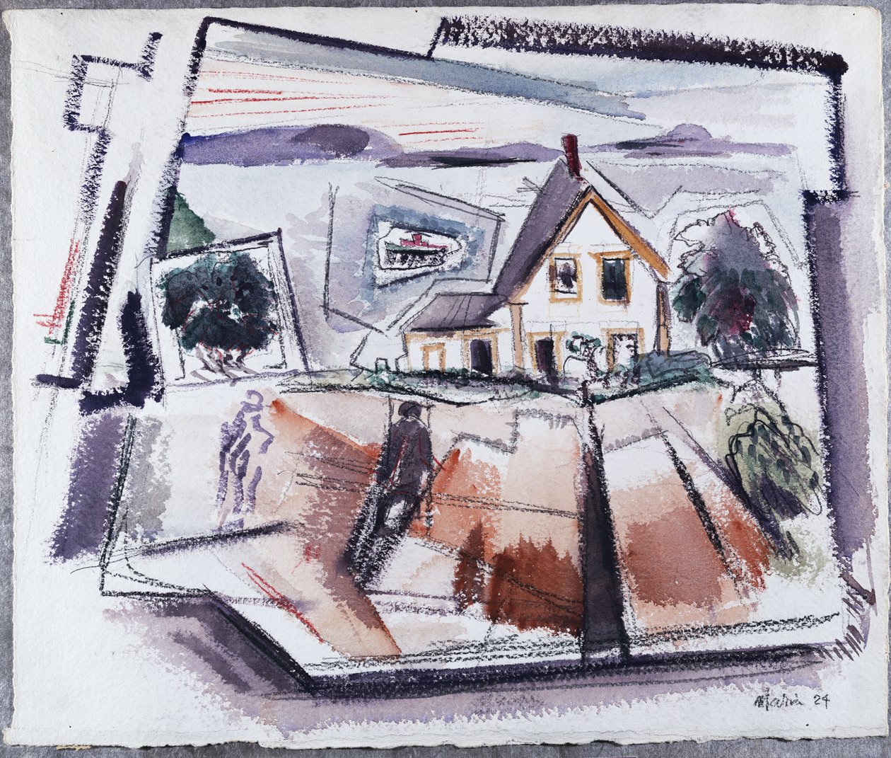 Deer Isle, Stonington, nº 10, Maine (acuarela y lápiz sobre papel) de John Marin