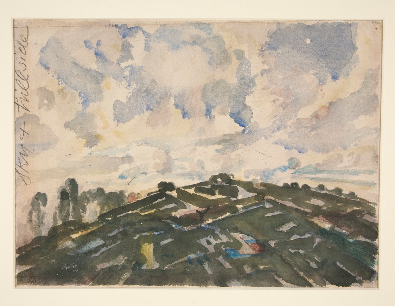 Tierra y cielo, Francia, 1908; o la colina de John Marin