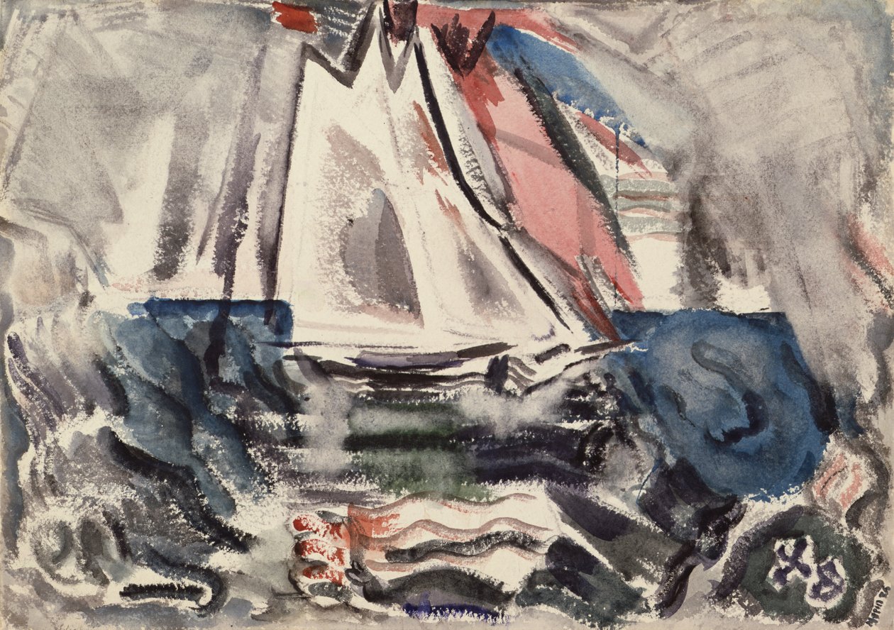 Movimiento: Barco frente a Deer Island, Maine, No.7 de John Marin