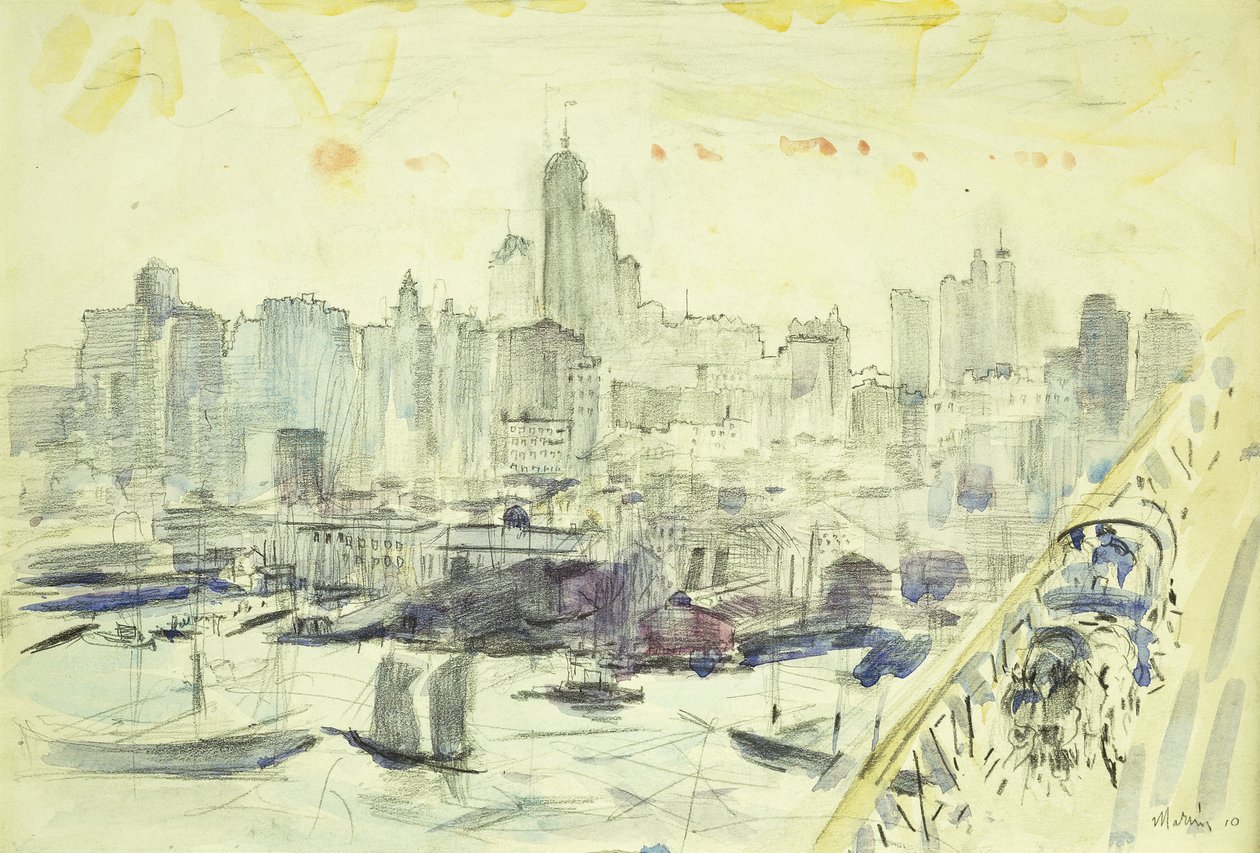 Puente de Brooklyn de John Marin
