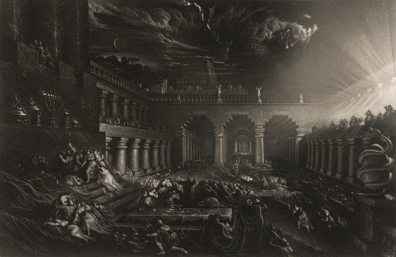 El festín de Belsasar, de Ilustraciones de la Biblia de John Martin