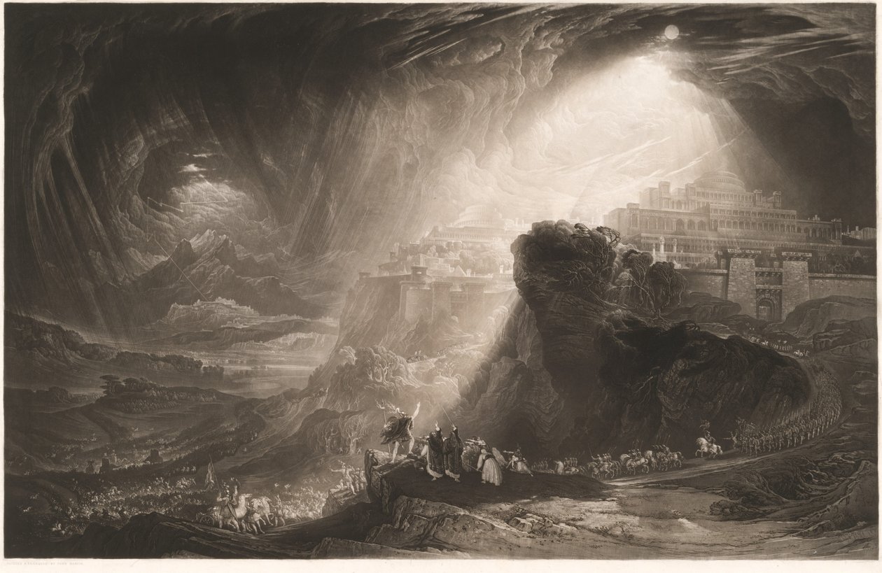 Josué ordenando al sol detenerse de John Martin