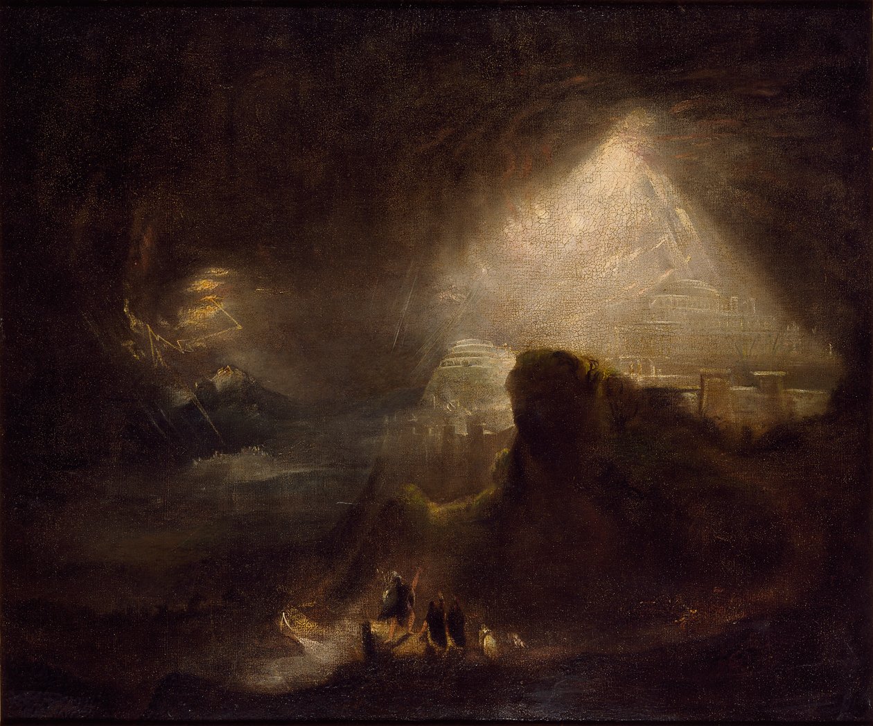 Josué ordenando al sol que se detenga, c1822 de John Martin