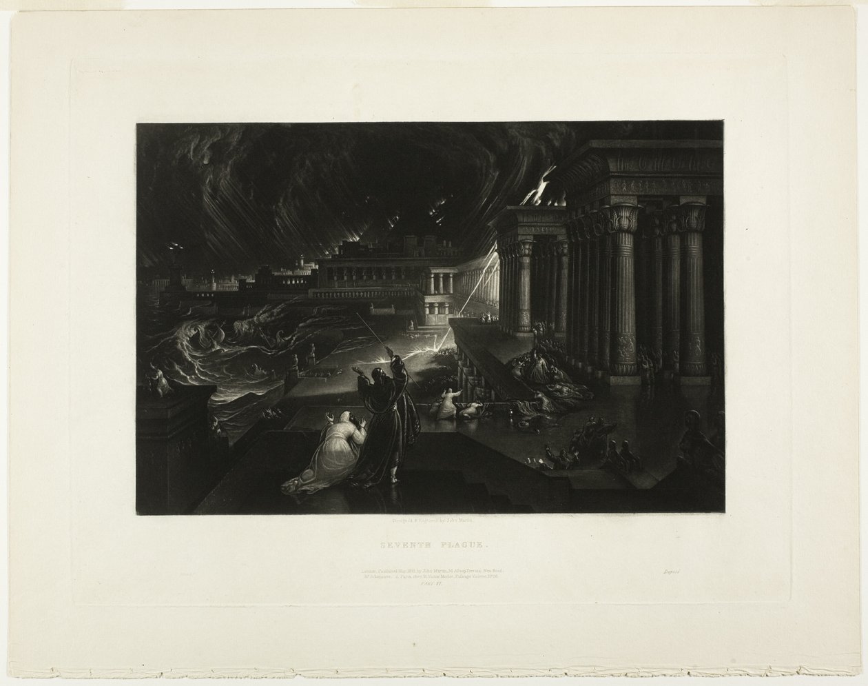 Séptima plaga, de Ilustraciones de la Biblia de John Martin