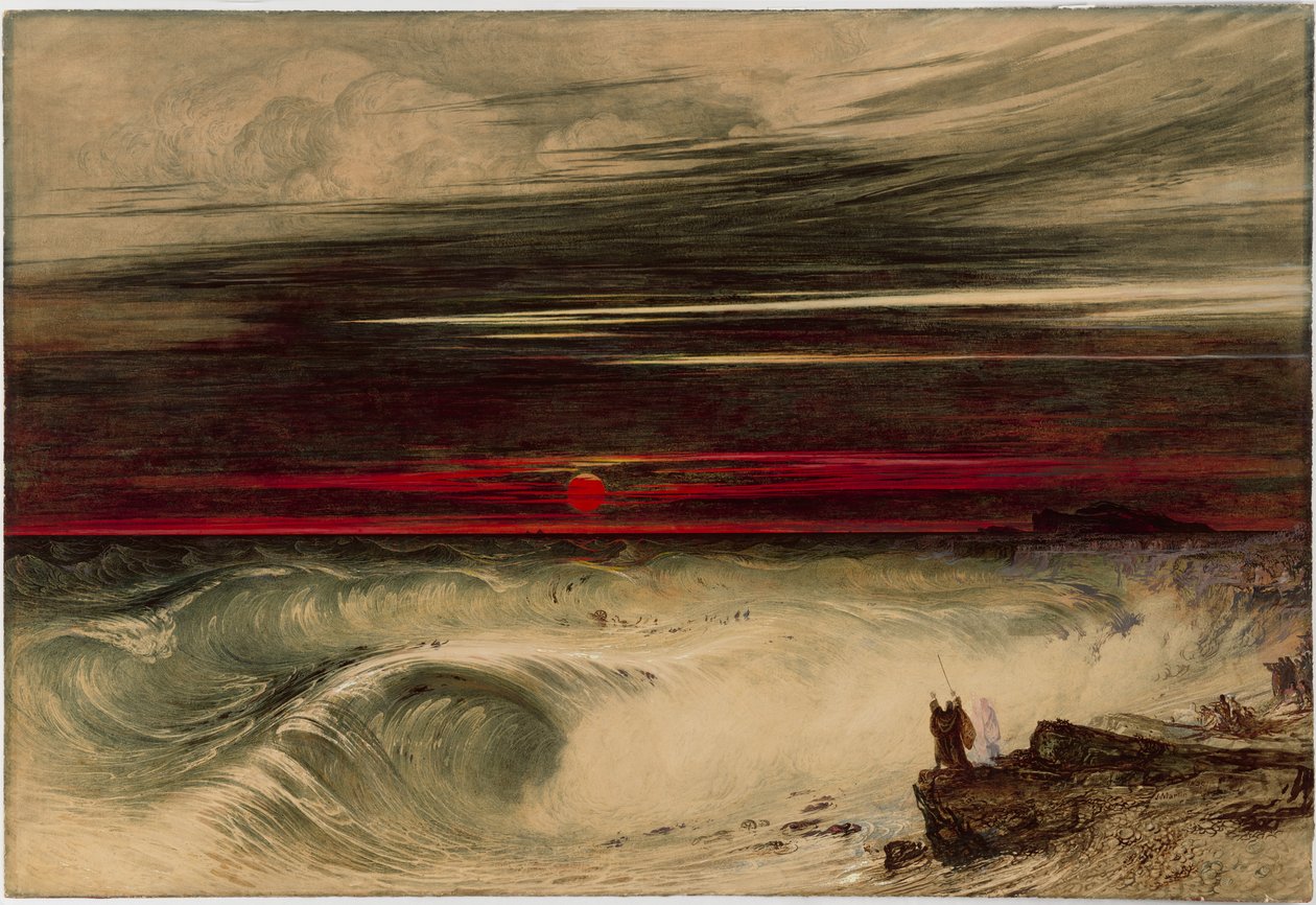 La destrucción del ejército del faraón de John Martin