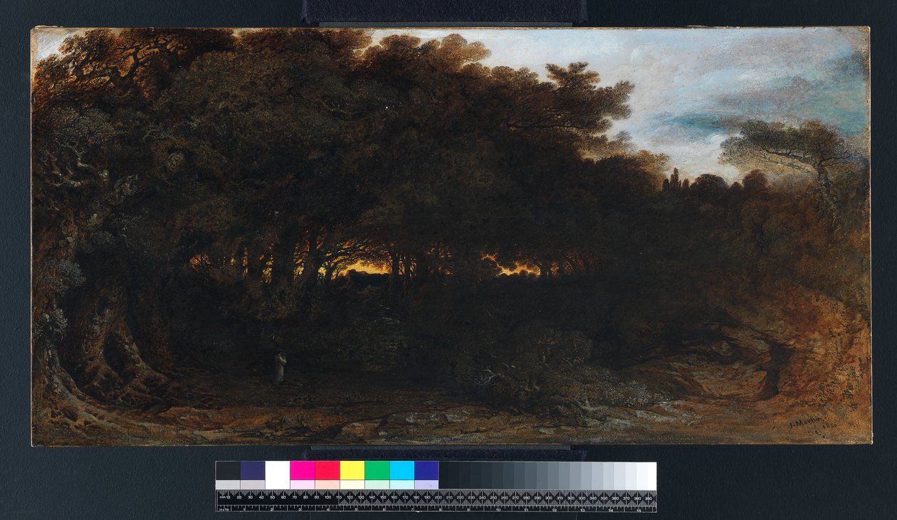 Crepúsculo en los bosques, 1850 de John Martin