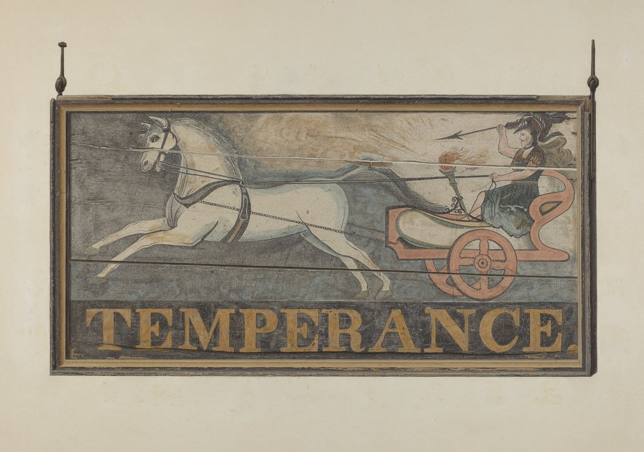Letrero de Taberna: Templanza, c. 1940 de John Matulis