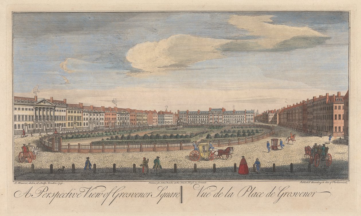 Perspectiva de Grosvenor Square de John Maurer