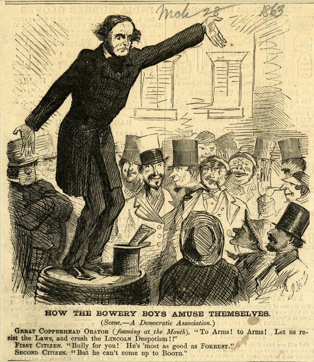 Cómo se Divierten los Chicos de Bowery, 1863 de John McLenan